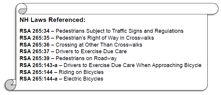 NH Pedestrians Laws